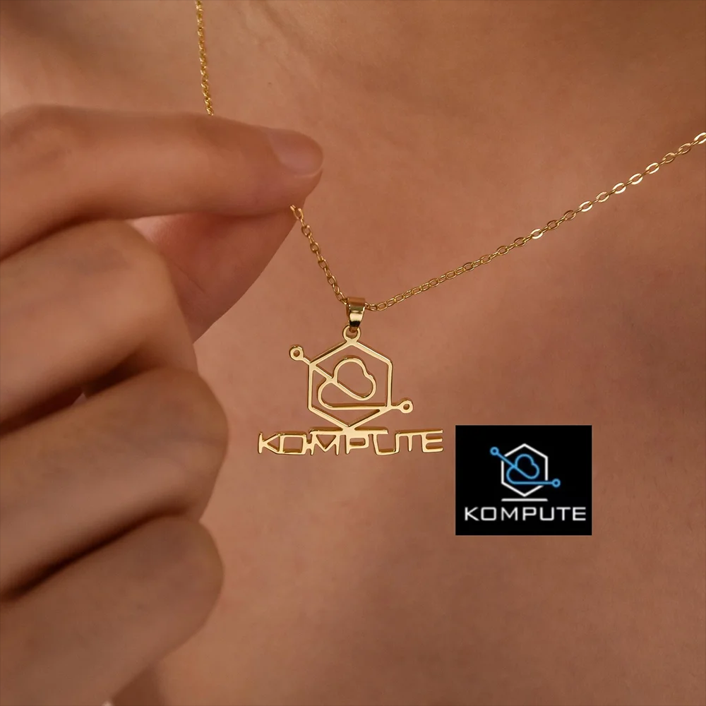 Name Necklace Custom - Custom Company Logo Necklace Personalized Cut