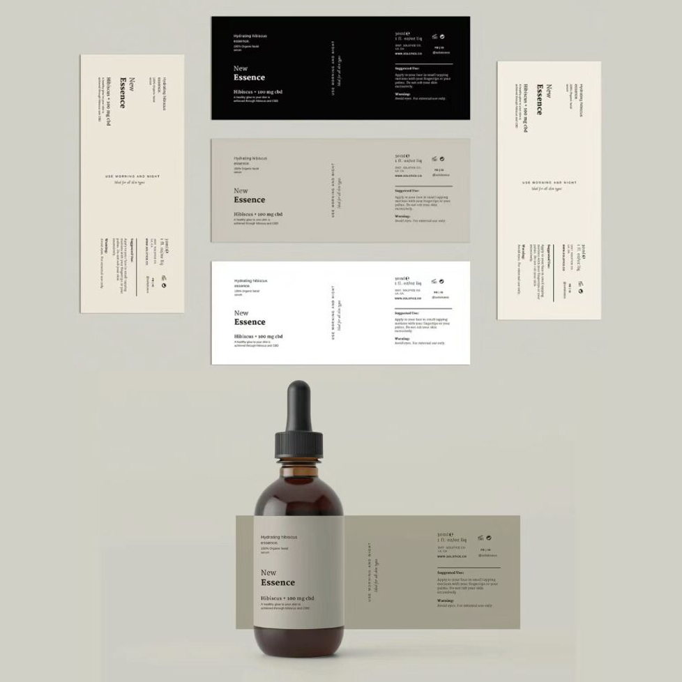 Personalised Candle Label - Custom Essential Oil Bottle Sticker Perfume