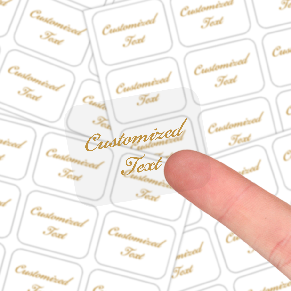 Personalised Candle Label - 36/72pcs Transparent Custom Text Stickers Personalized