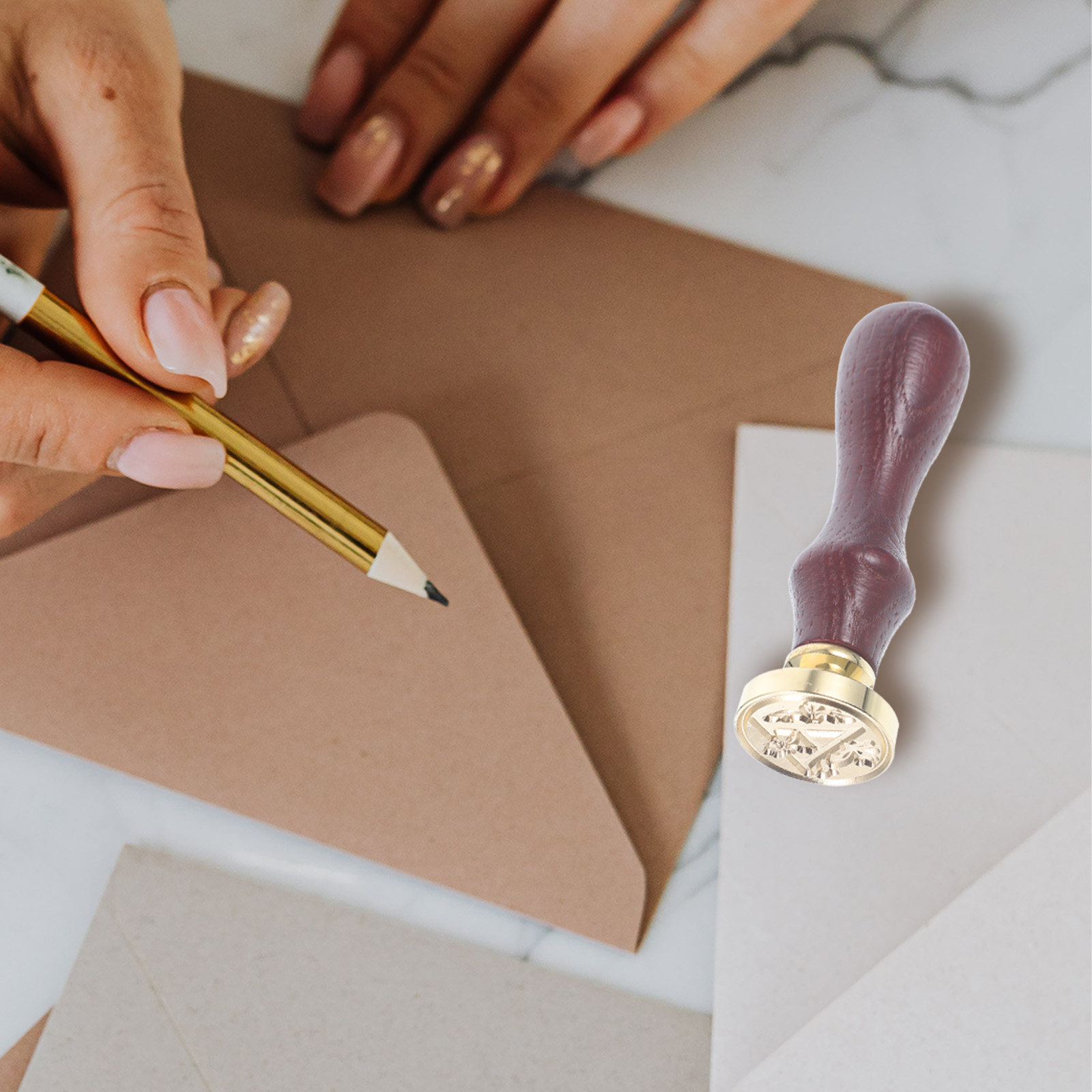 Wax Seal Letter Kit - Fire Seal Removable Head Envelope Wax