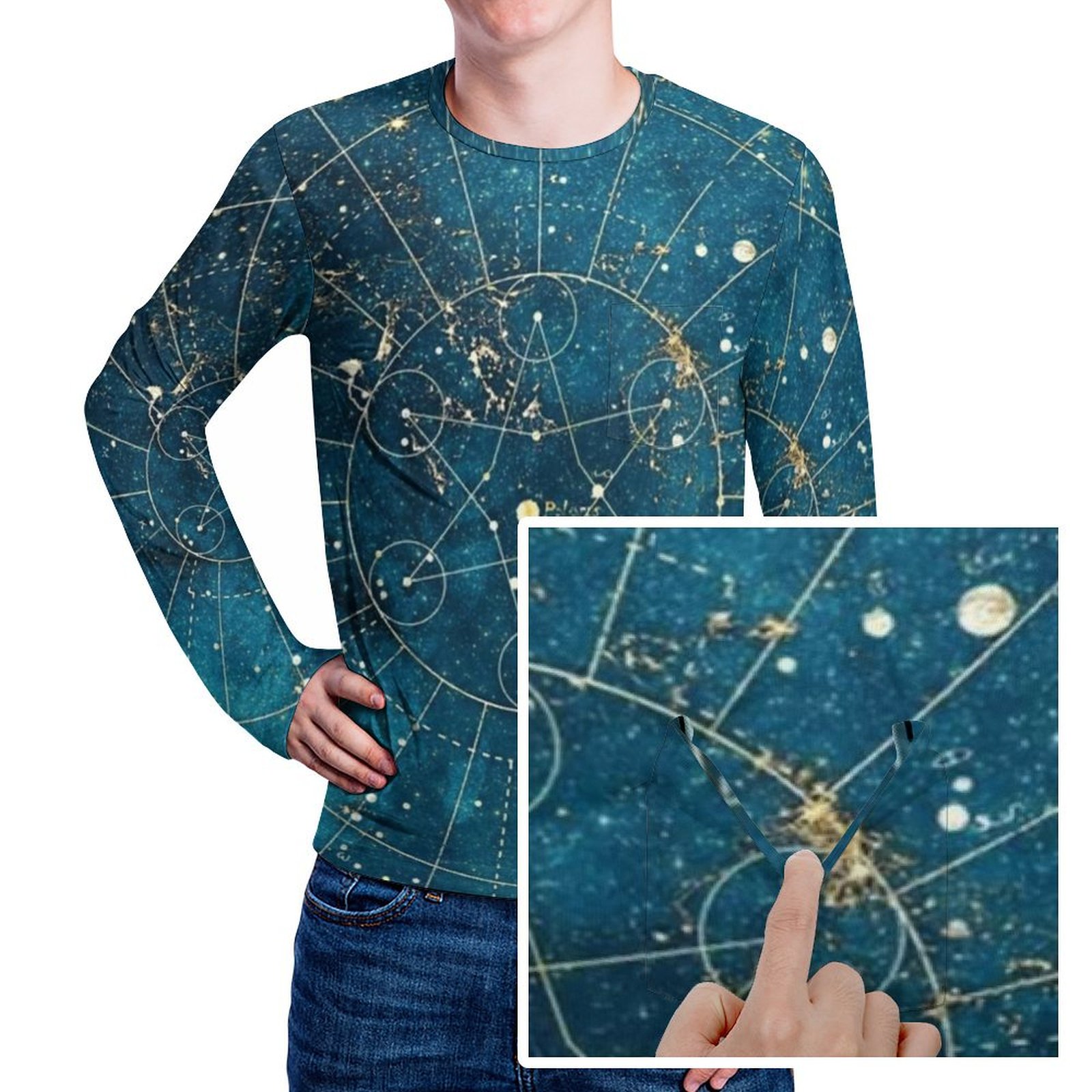 Custom Star Map - Night Symbol Print T Shirt Star