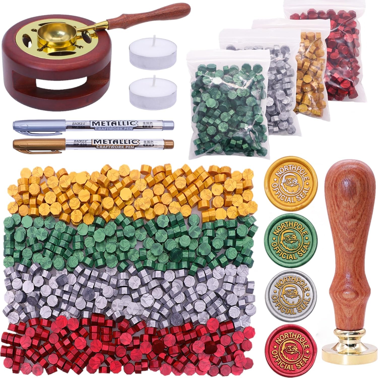 Christmas Seal Wax Kit - 800pc - Wax Seal Letter Kit บทวิจารณ์และราคา