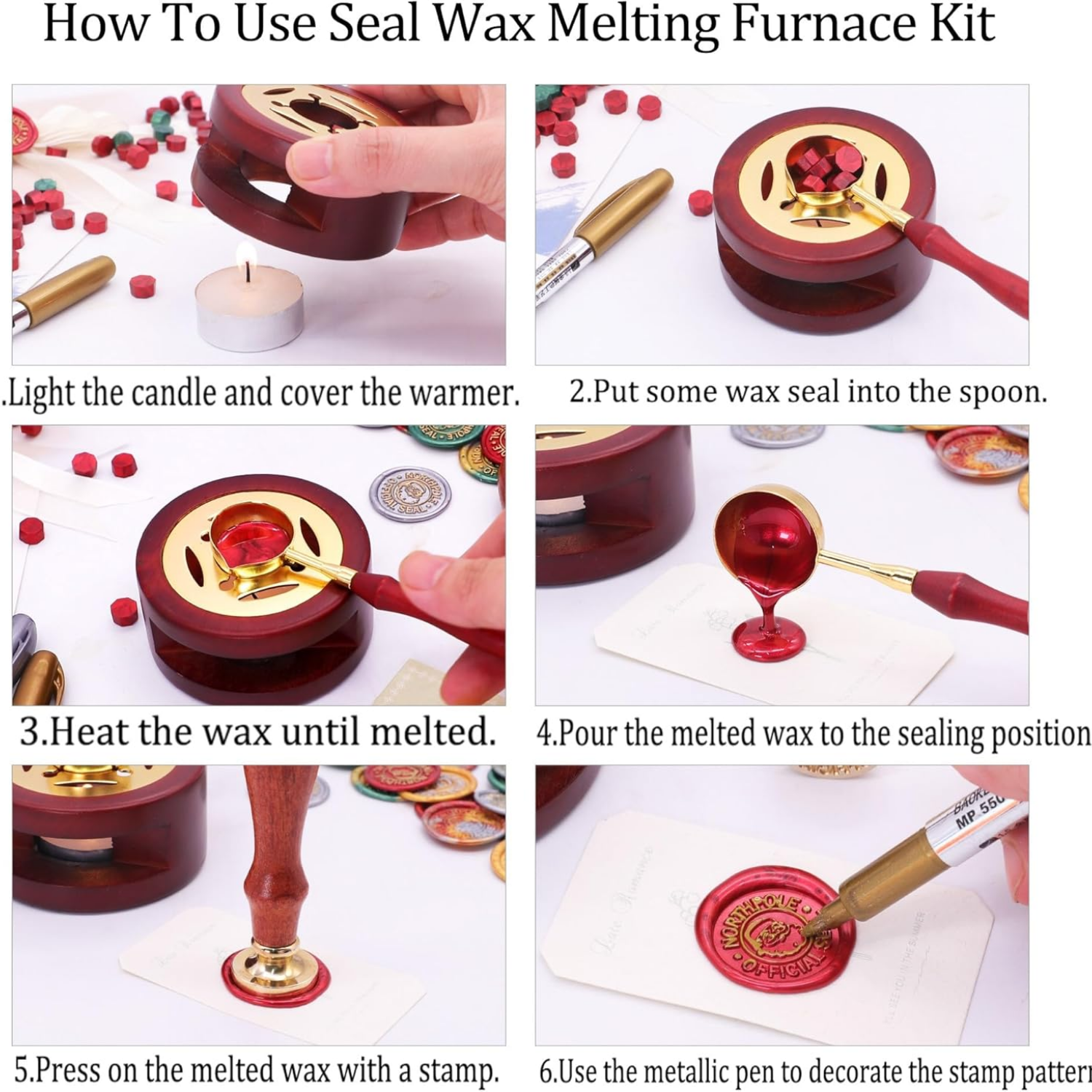 Christmas Seal Wax Kit - 800pc - Wax Seal Letter Kit บทวิจารณ์และราคา