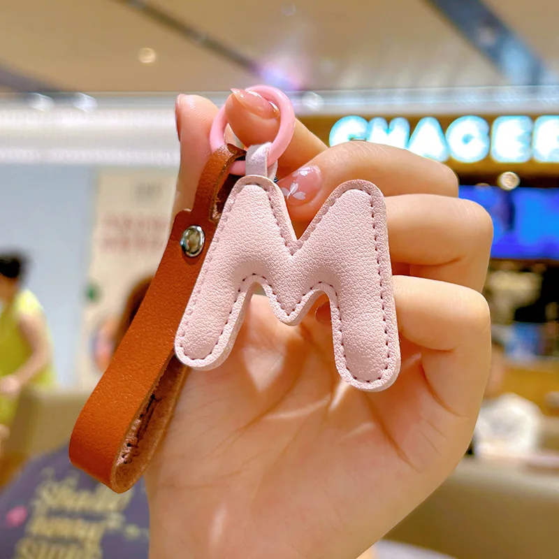 A to Z PU Leather Initial Lett - Monogram Keychain Leather บทวิจารณ์และราคา