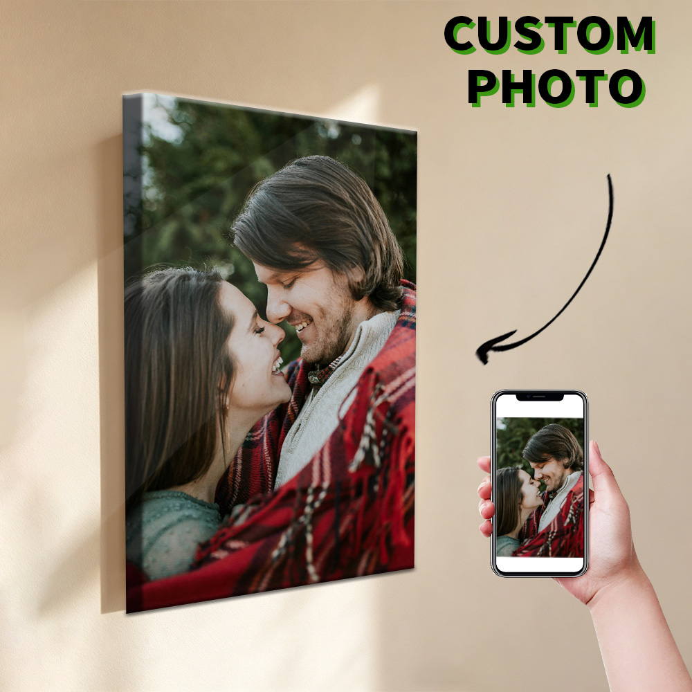 1 Pc Customized Photos on Canv - Engraved Wood Frame บทวิจารณ์และราคา