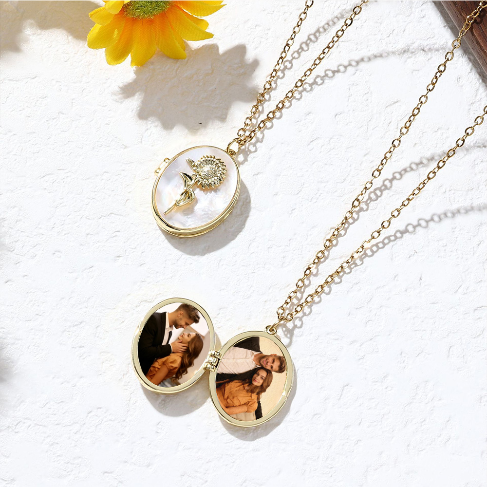 Diamon Birth Flower Custom Col - Birth Flower Necklace บทวิจารณ์และราคา