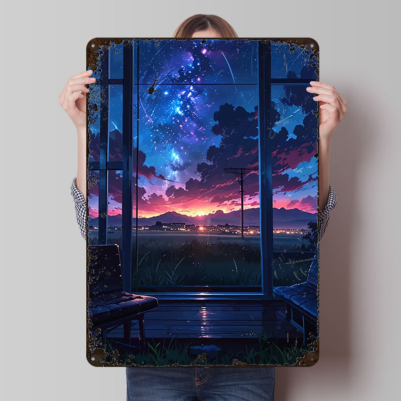 Anime Window View of Starry Ni - Custom Night Sky บทวิจารณ์และราคา