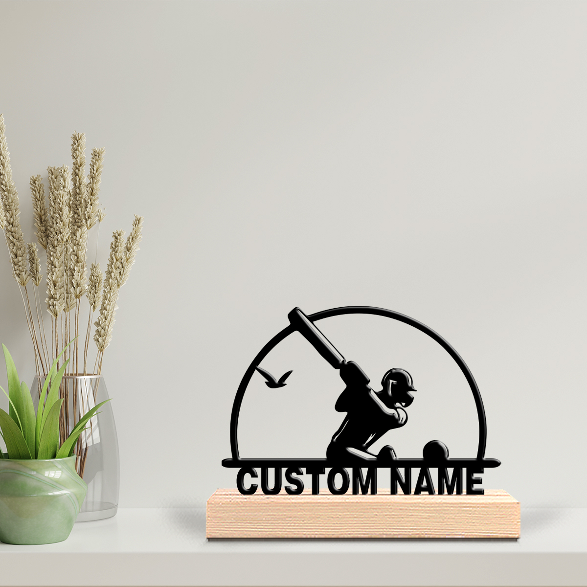 1pc Personalized Custom Baseba - Engraved Wood Frame บทวิจารณ์และราคา