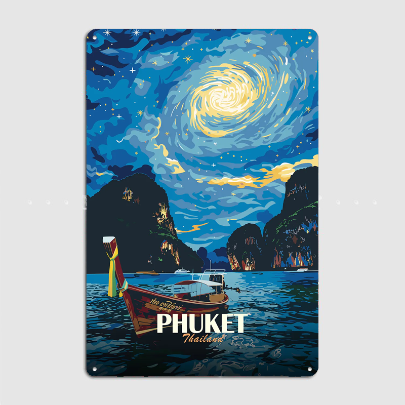Phuket Thailand Night Sky Boat - Custom Night Sky บทวิจารณ์และราคา
