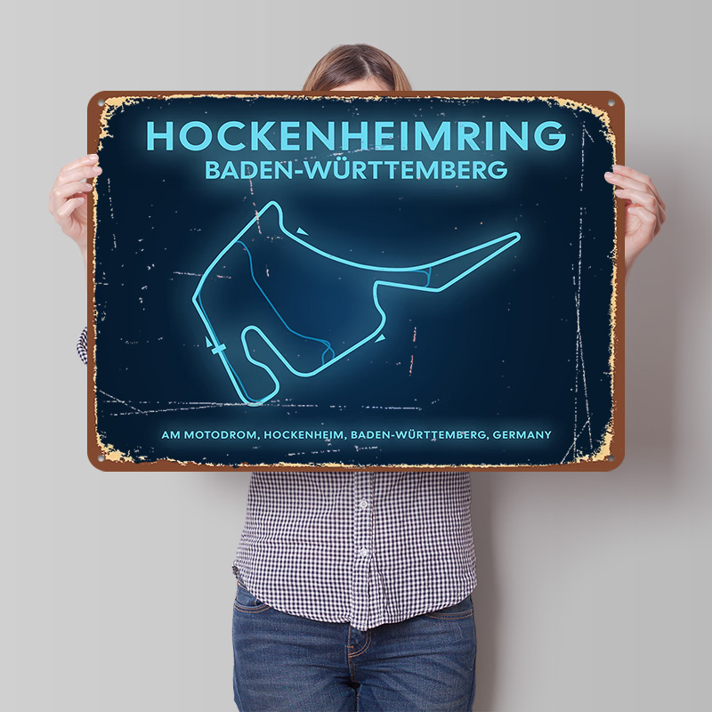 Hockenheimring Circuit Neon Ma - Custom Map Poster บทวิจารณ์และราคา