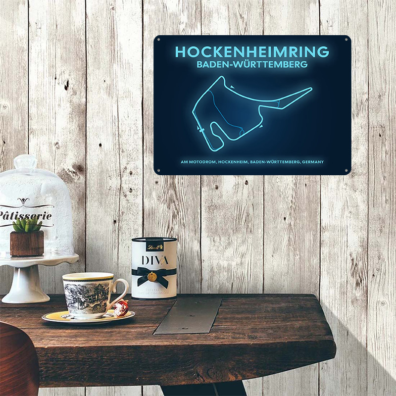 Hockenheimring Circuit Neon Ma - Custom Map Poster บทวิจารณ์และราคา