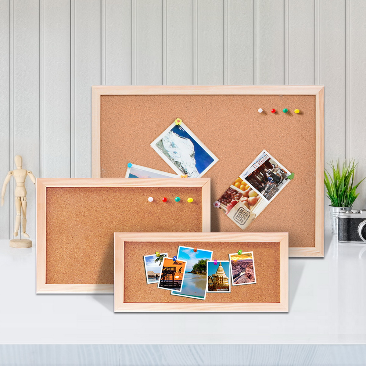 Vintage Pine Wood Frame Cork B - Engraved Wood Frame บทวิจารณ์และราคา