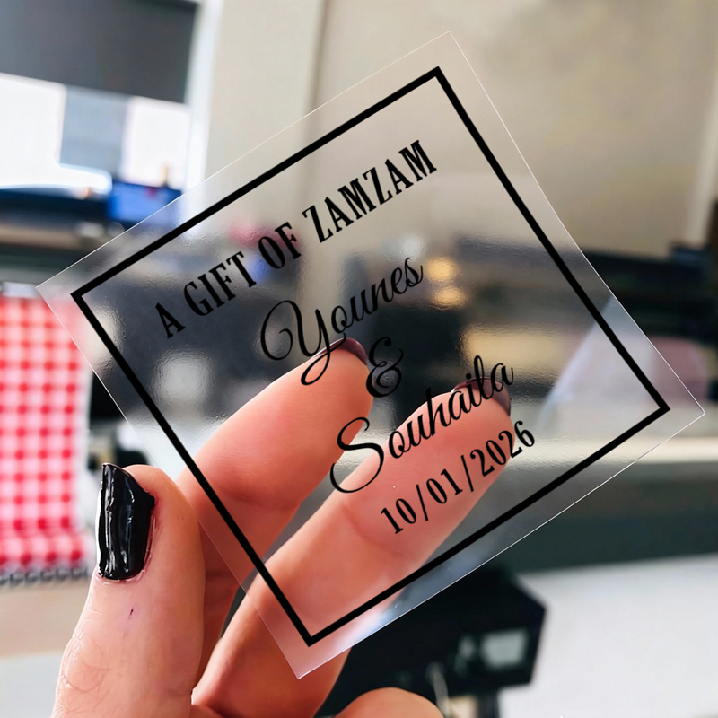 50PCS Square Personalized Wedd - Personalised Candle Label บทวิจารณ์และราคา