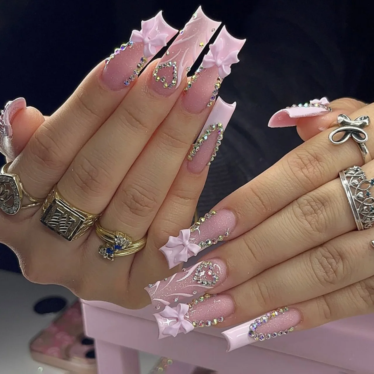 24pcs Pink Leopard Print Press - Pressed Flower Art บทวิจารณ์และราคา