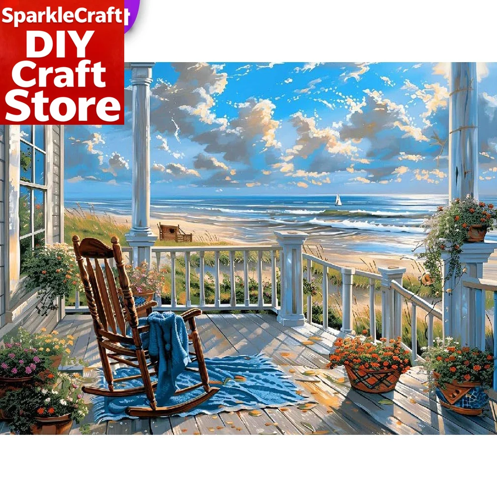 1PC frameless  Full Square Rou - Photo Mosaic Print บทวิจารณ์และราคา
