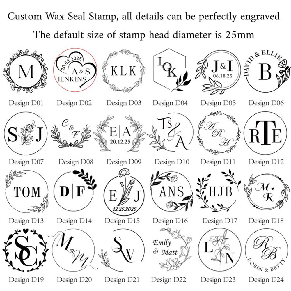 Wedding Custom Wax Seal Stamp  - Wax Seal Letter Kit บทวิจารณ์และราคา