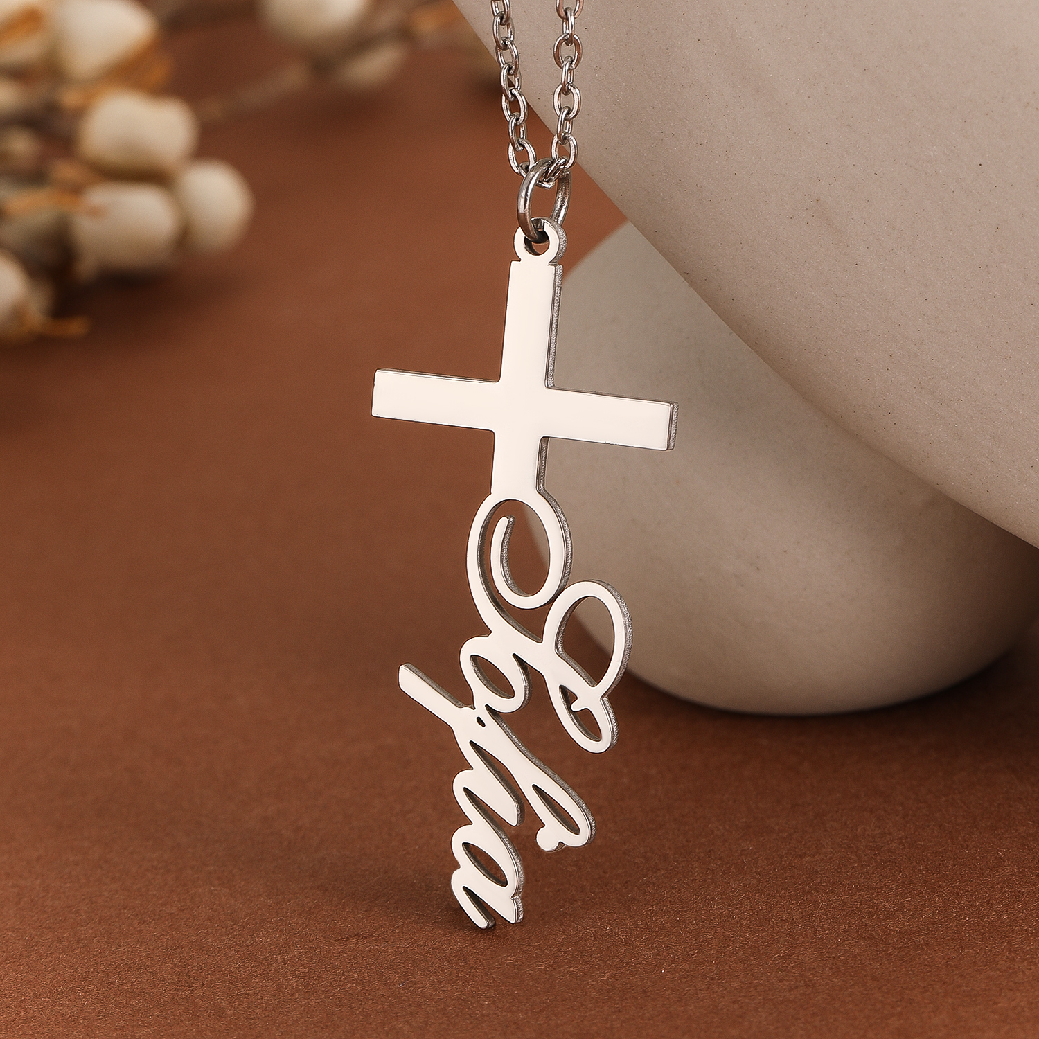 1pc Personalized Easter Gift S - Name Necklace Custom บทวิจารณ์และราคา