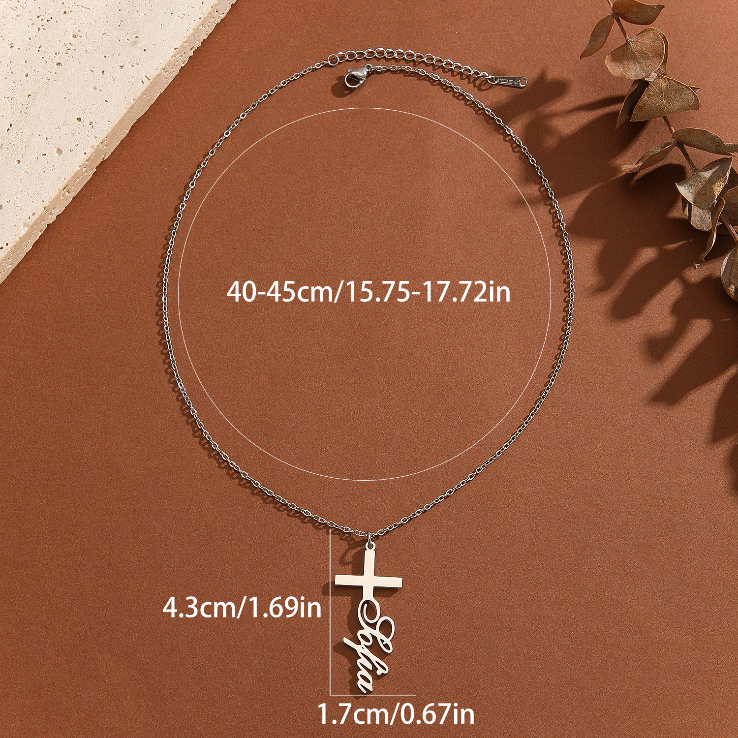 1pc Personalized Easter Gift S - Name Necklace Custom บทวิจารณ์และราคา