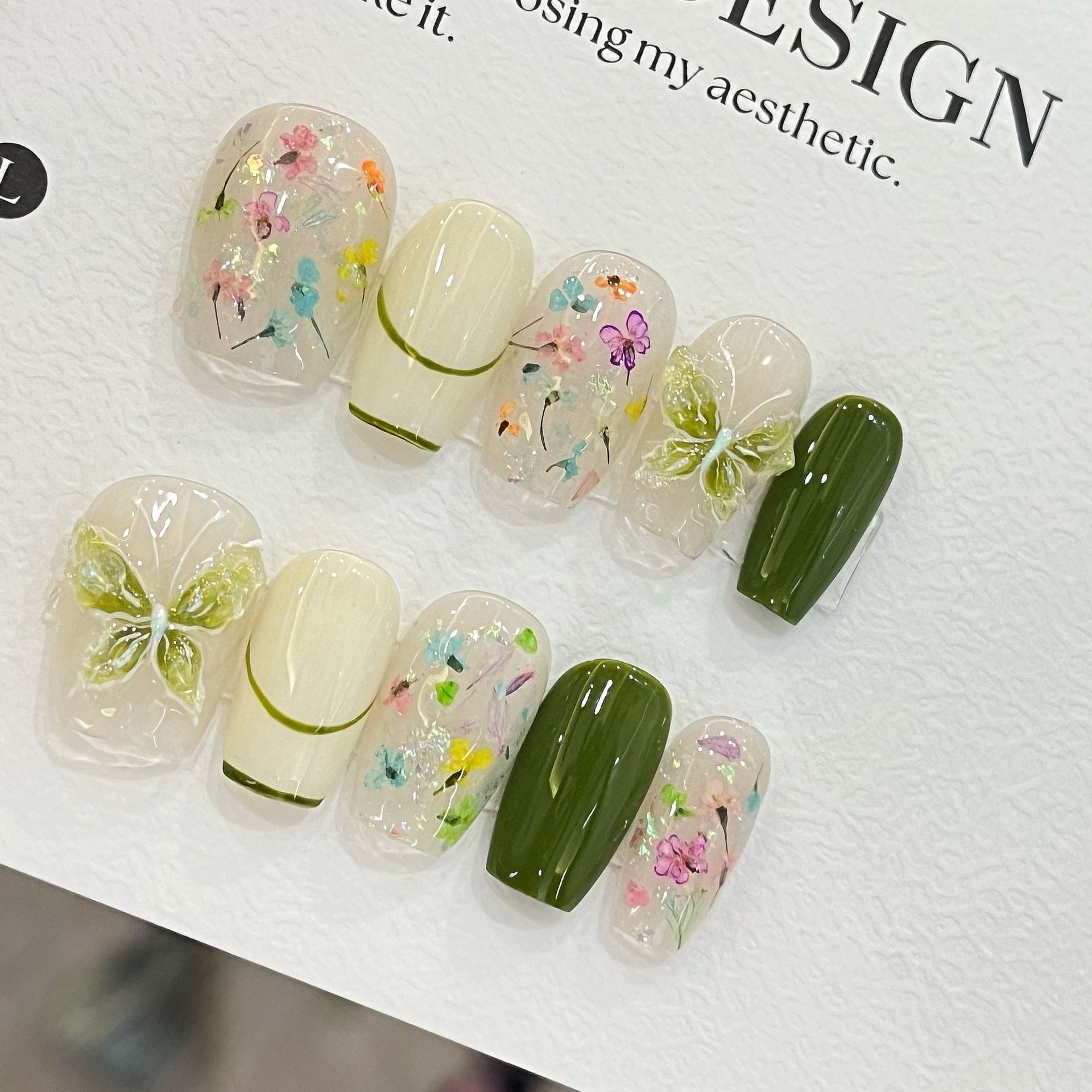 10pcs Butterfly Flower Fake Na - Pressed Flower Art บทวิจารณ์และราคา