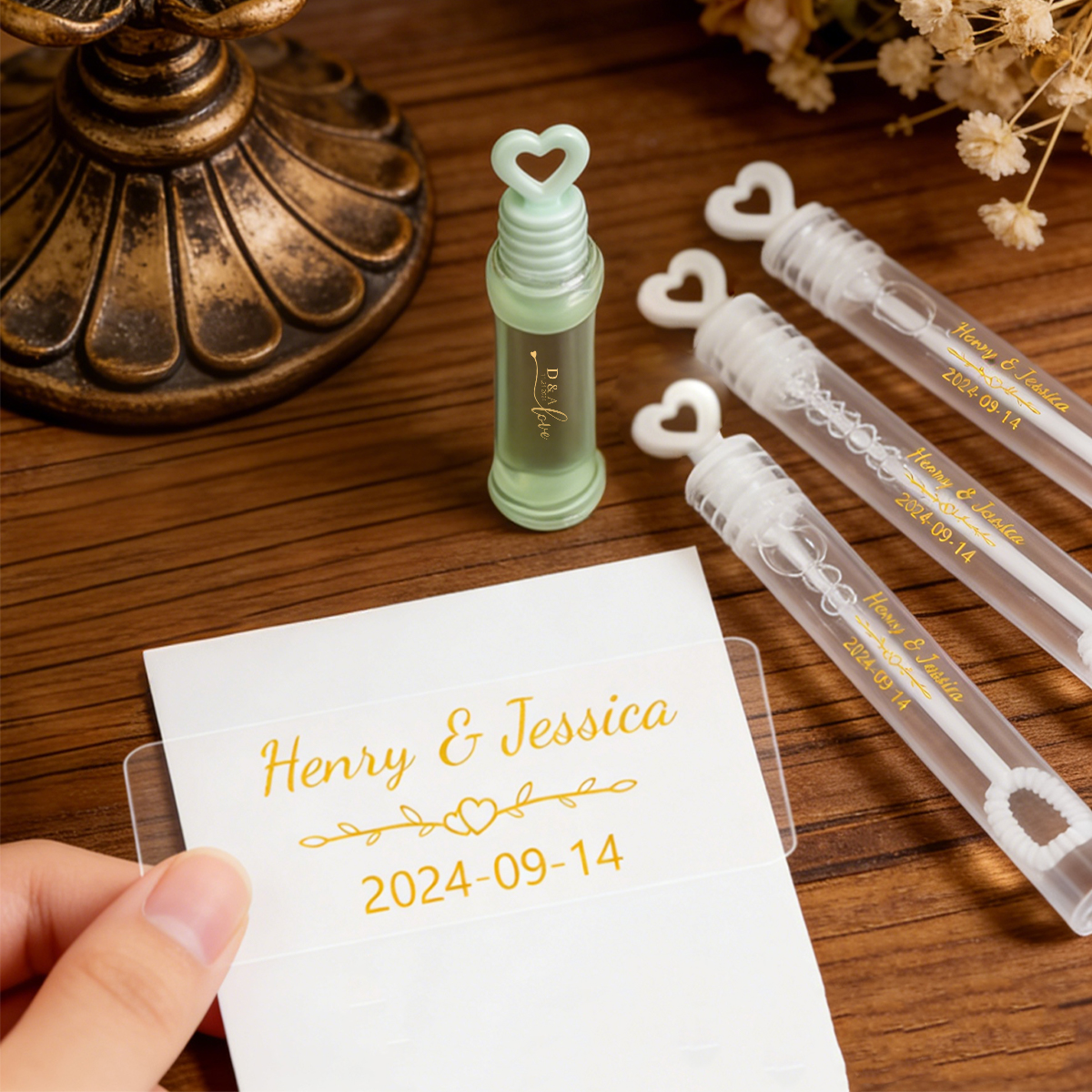 Custom Gold Foil Stickers, Per - Personalised Candle Label บทวิจารณ์และราคา