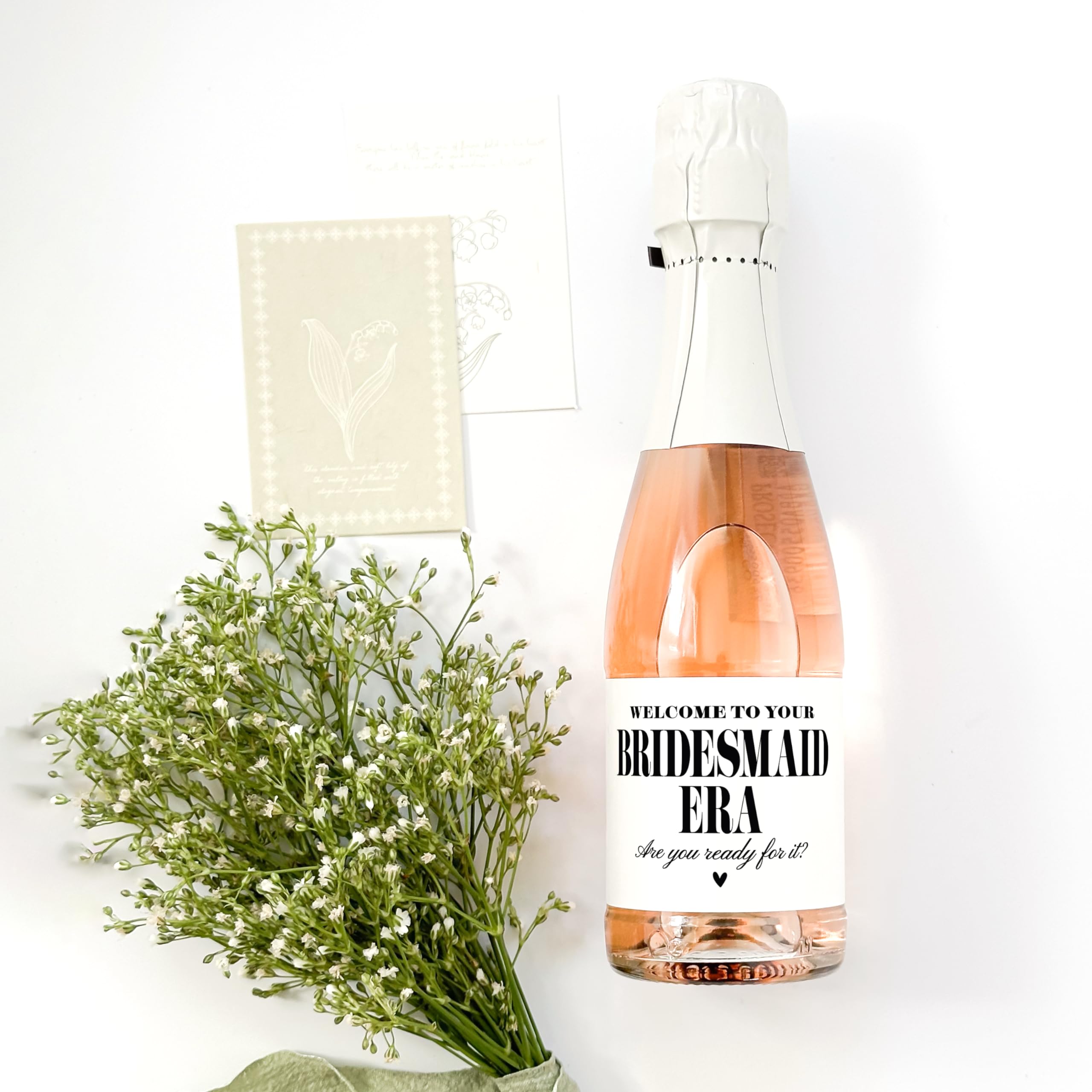 Bridesmaid Era Mini Champagne  - Personalised Candle Label บทวิจารณ์และราคา