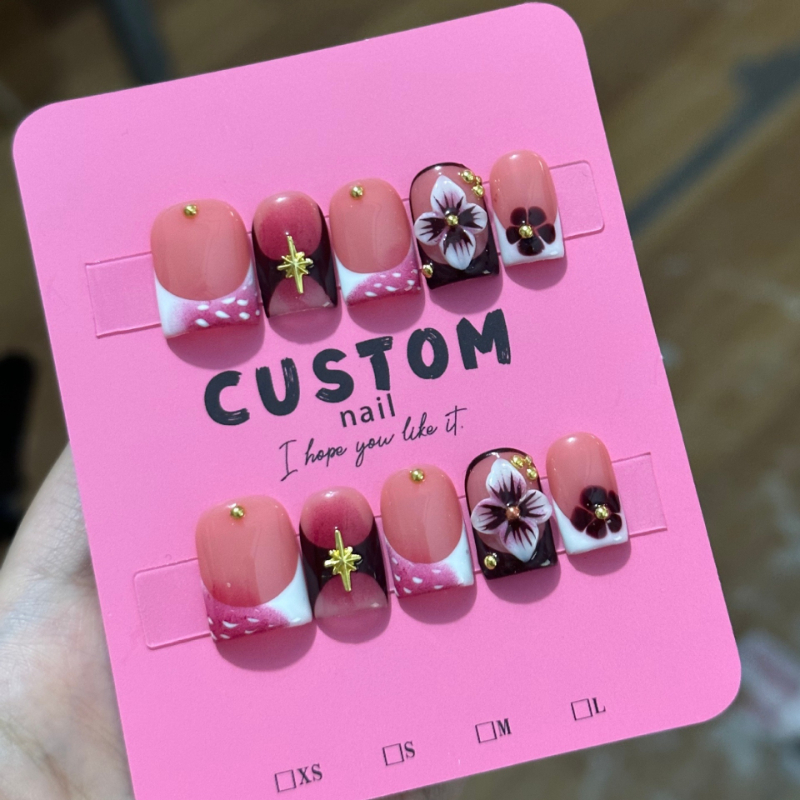 10Pcs Handmade Luxury Short Pr - Pressed Flower Art บทวิจารณ์และราคา