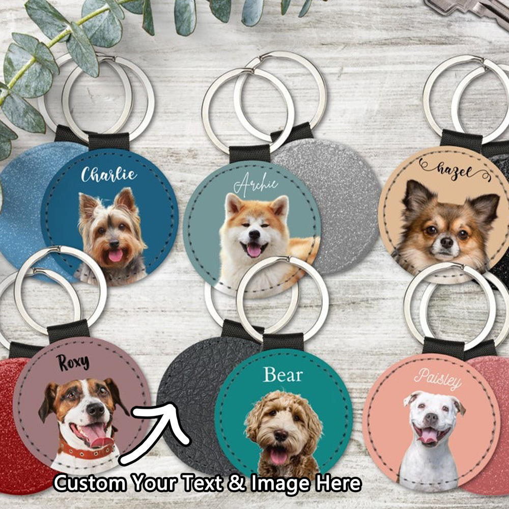 Custom Pet Photo Keychain Pers - Pet Portrait Custom บทวิจารณ์และราคา