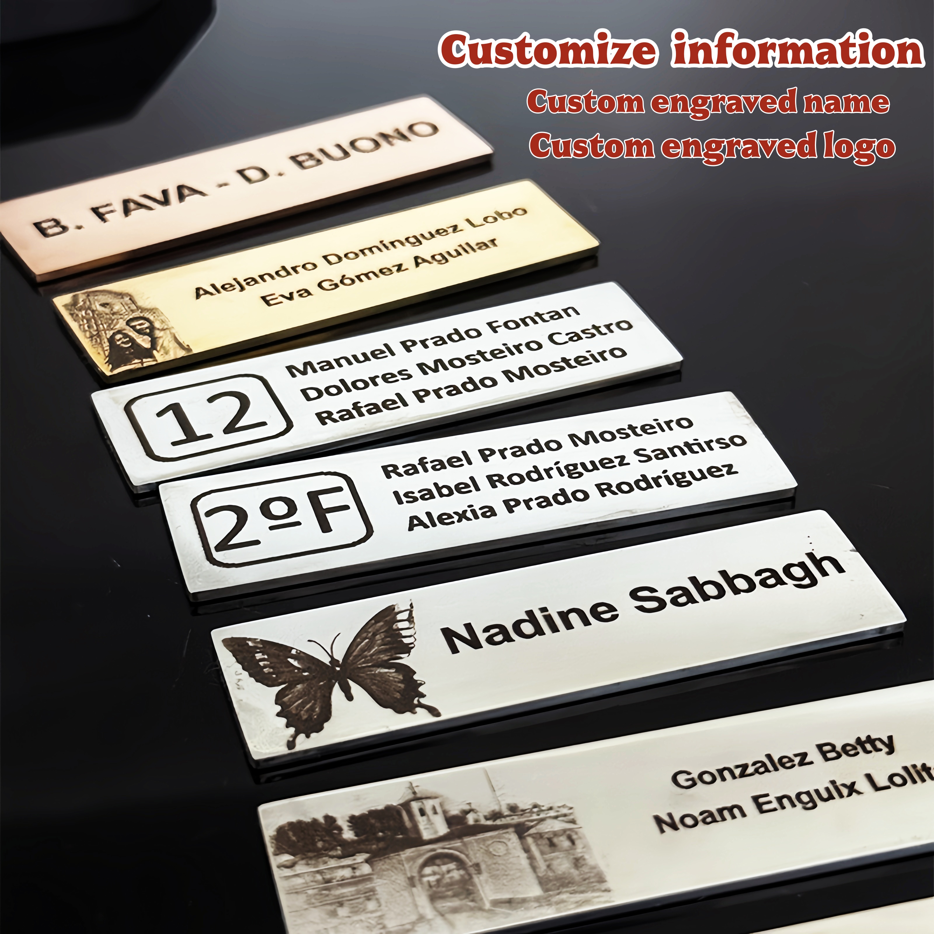 70x20mm Personalize Custom Met - Personalized Name Box บทวิจารณ์และราคา