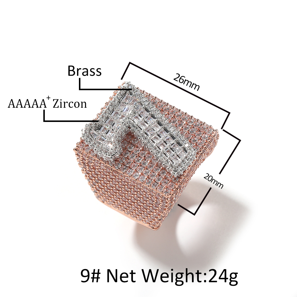 Uwin Big Square Custom Rings T - Initial Ring Custom บทวิจารณ์และราคา
