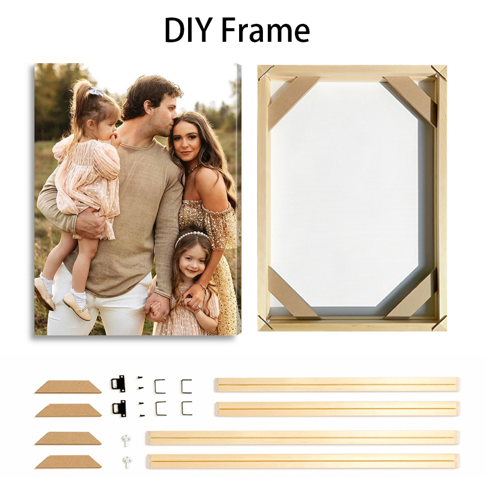 1 customized photo canvas, opt - Engraved Wood Frame บทวิจารณ์และราคา