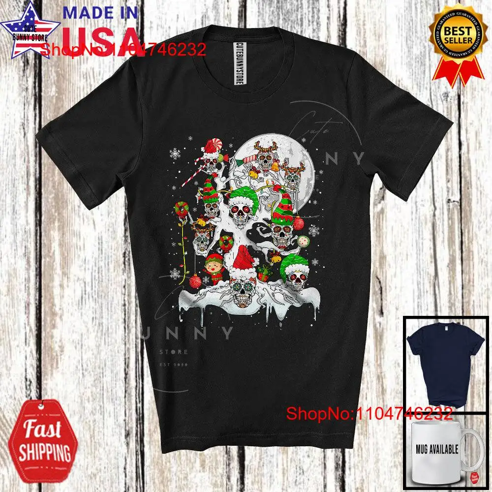 Santa ELF Sugar Skull On X mas - Family Tree Print บทวิจารณ์และราคา