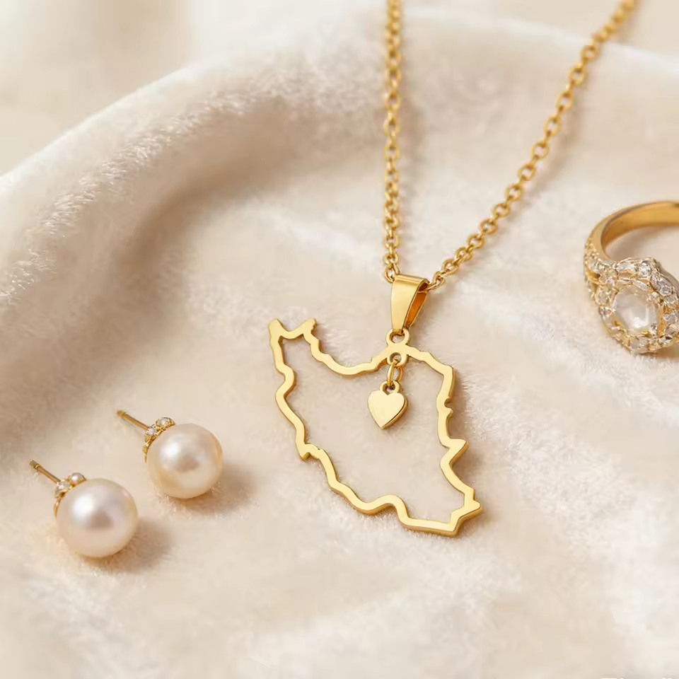 Lucktune Iran Map Pendant Neck - Custom Star Map บทวิจารณ์และราคา