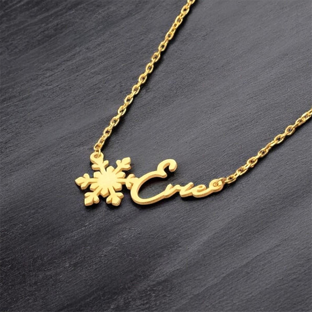 Custom Simple Name Necklace St - Birth Flower Necklace บทวิจารณ์และราคา