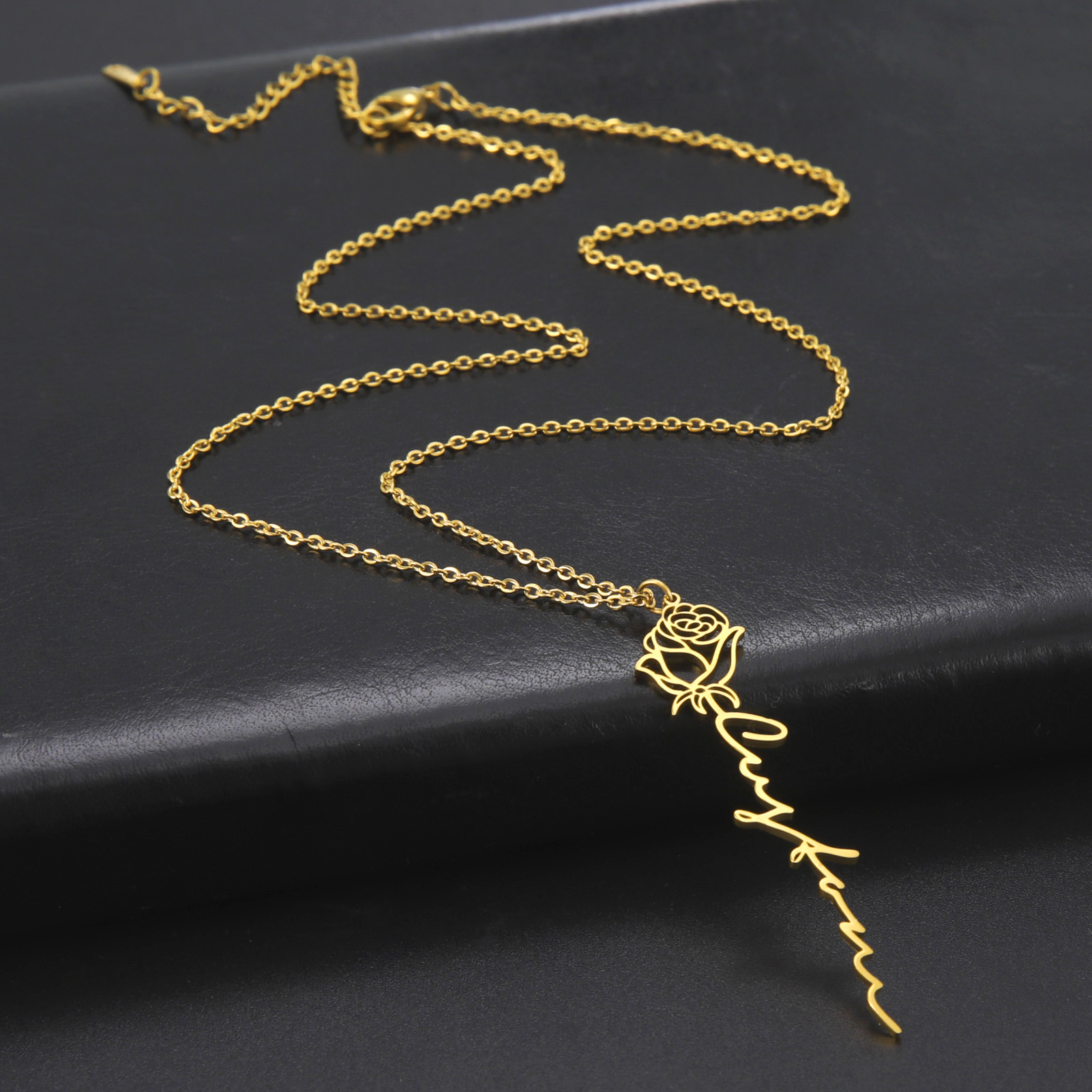 Sipuris Personalized Custom Na - Birth Flower Necklace บทวิจารณ์และราคา