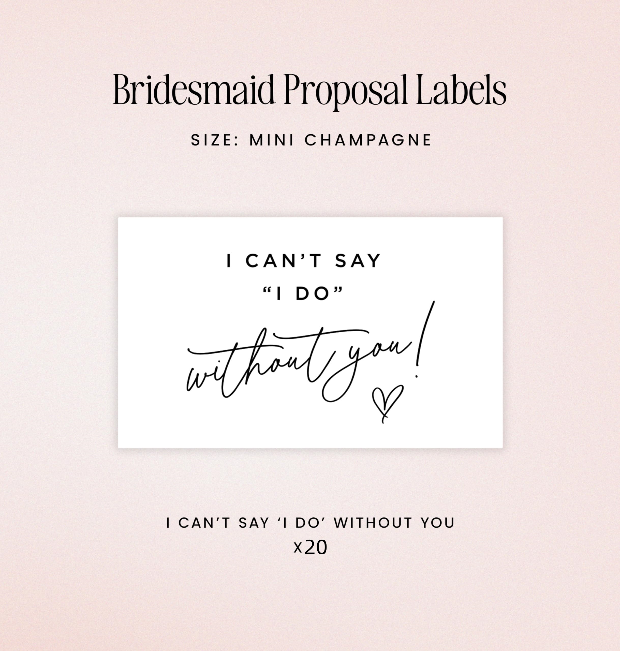 Bridesmaid Proposal Mini Champ - Personalised Candle Label บทวิจารณ์และราคา