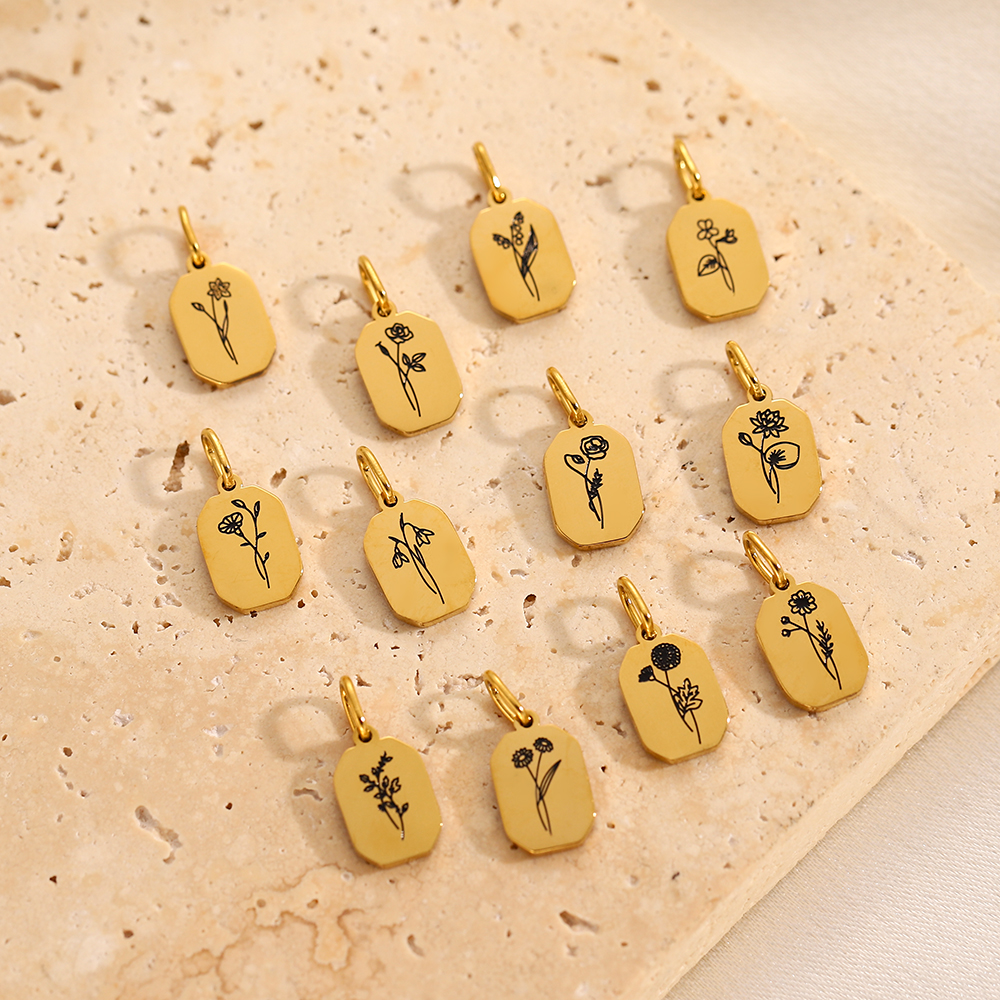 Chic Hot Sale Birth Month Crys - Birth Flower Necklace บทวิจารณ์และราคา