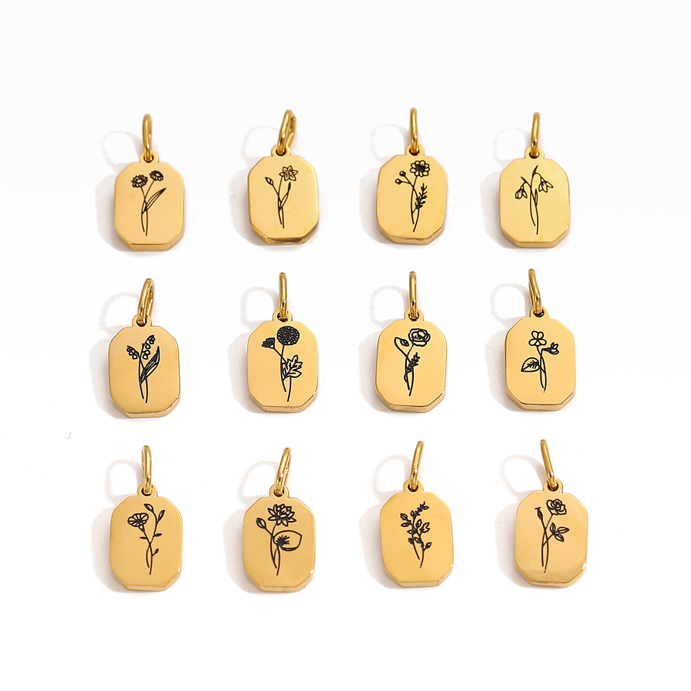 Chic Hot Sale Birth Month Crys - Birth Flower Necklace บทวิจารณ์และราคา