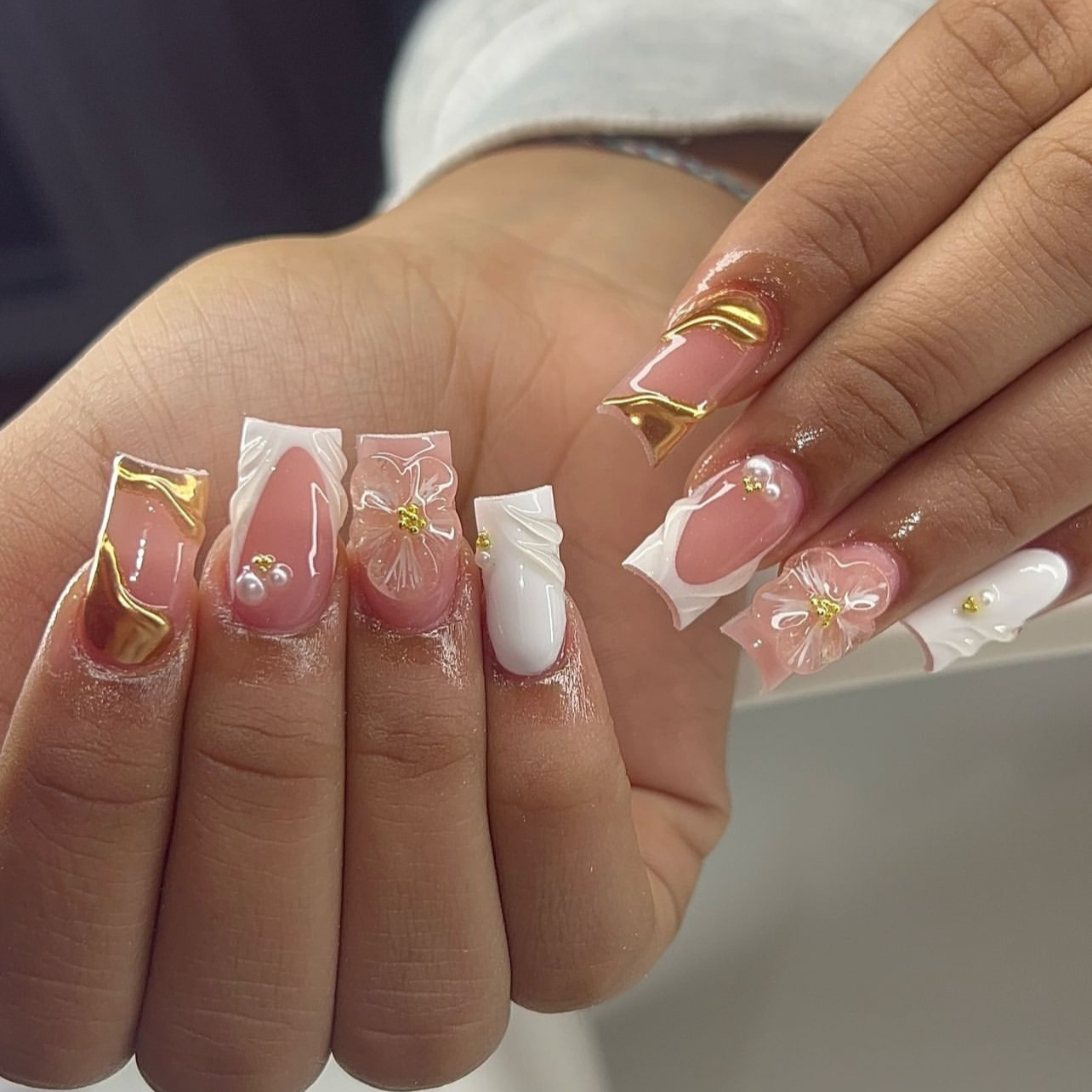 24Pcs Sweet Medium Square Fals - Pressed Flower Art บทวิจารณ์และราคา