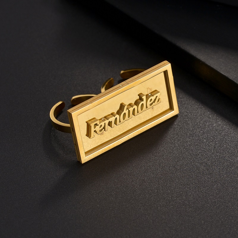Fashion Custom Name Rings Stai - Initial Ring Custom บทวิจารณ์และราคา