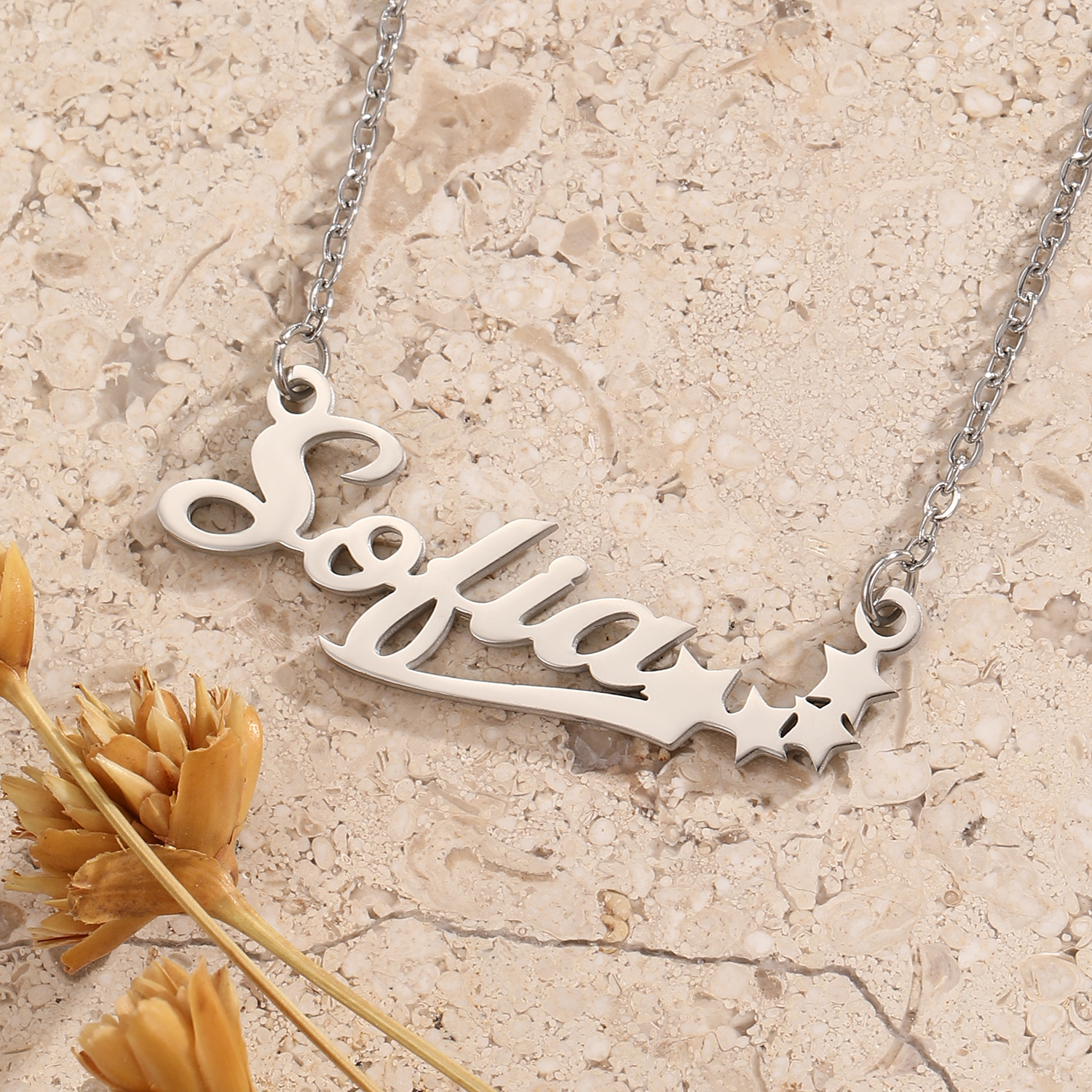 Stainless Steel Star Letter Pe - Name Necklace Custom บทวิจารณ์และราคา