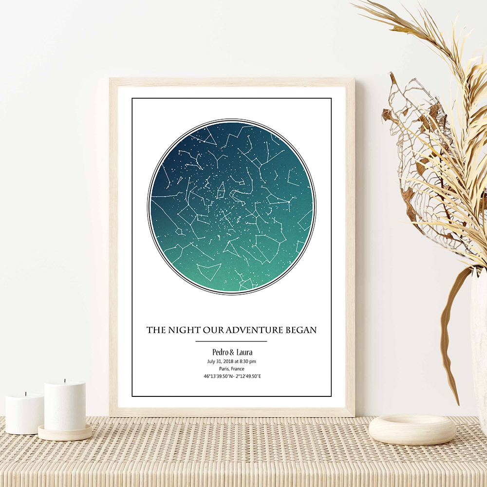 Personalized Star Map Poster B - Custom Star Map บทวิจารณ์และราคา