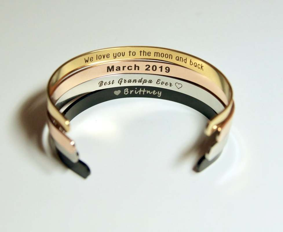 Custom Personalized 4mm Width  - Coordinates Bracelet บทวิจารณ์และราคา
