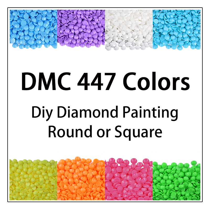 DMC 447 Colors 5D Diy Diamond  - Photo Mosaic Print บทวิจารณ์และราคา