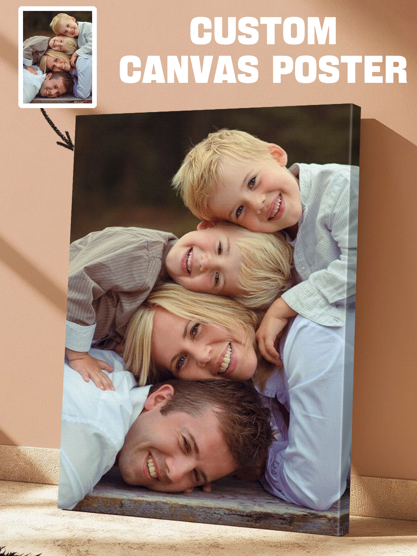 1Pc Custom Big Size Canvas Pos - Pet Portrait Custom บทวิจารณ์และราคา