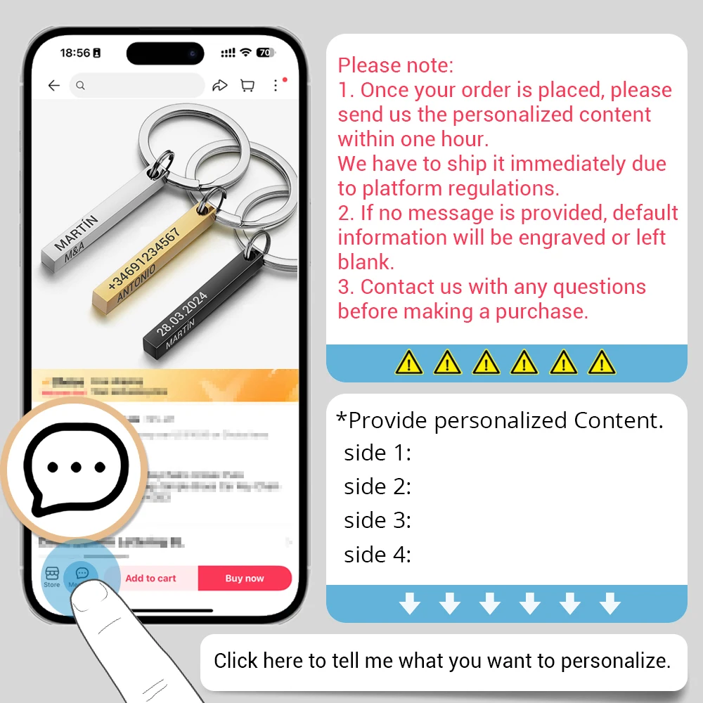 Personalized 3D Bar Keychain E - Initial Ring Custom บทวิจารณ์และราคา