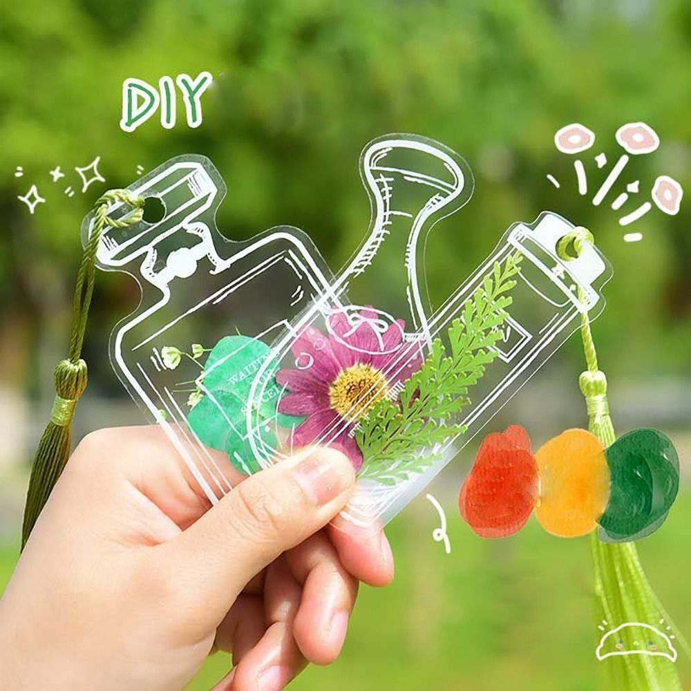 Glassware Shape Bookmarks Stic - Dried Flower Bookmark บทวิจารณ์และราคา