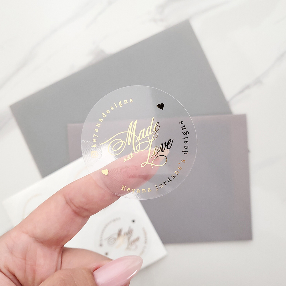 Custom 50pcs Round Gold Foil C - Personalised Candle Label บทวิจารณ์และราคา