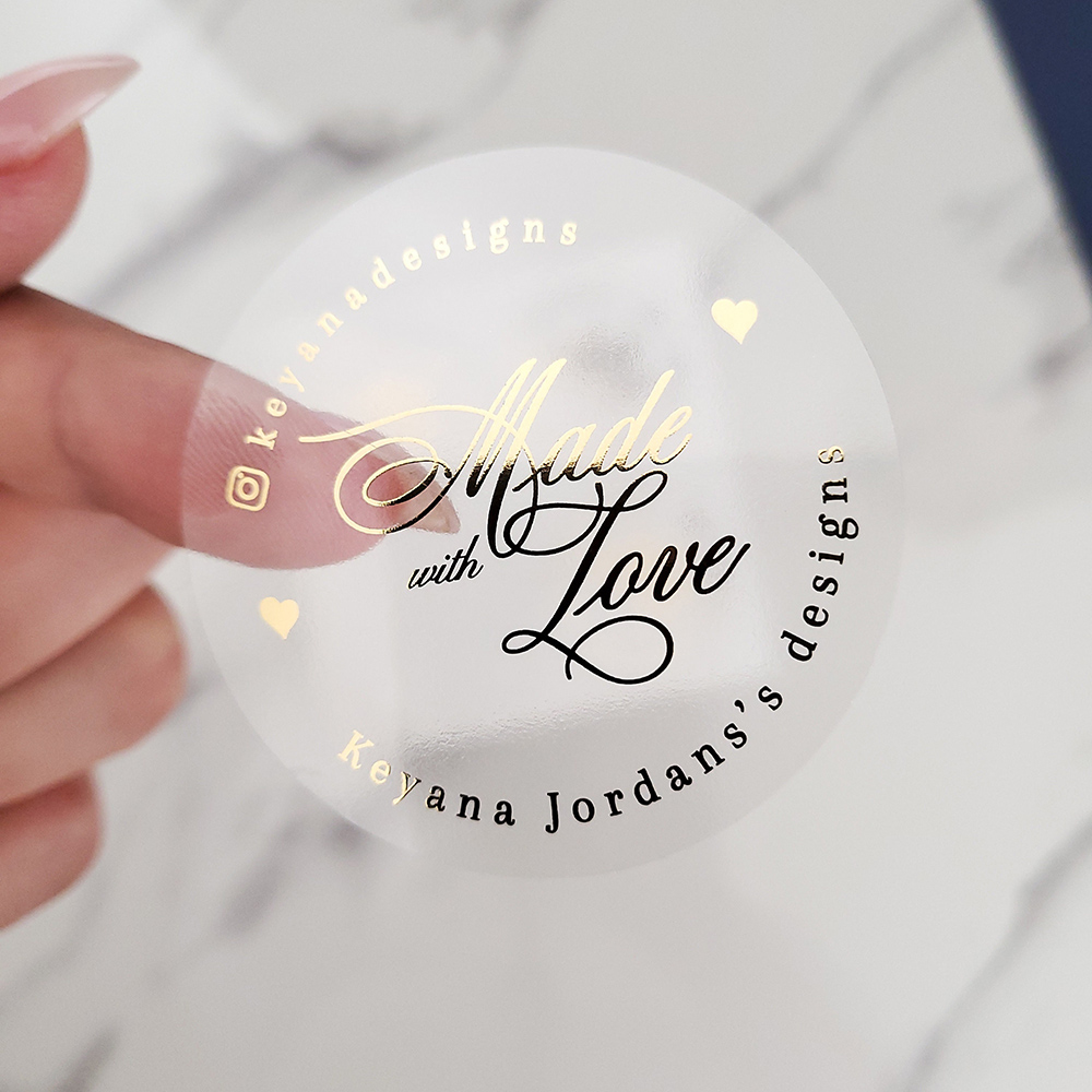 Custom 50pcs Round Gold Foil C - Personalised Candle Label บทวิจารณ์และราคา