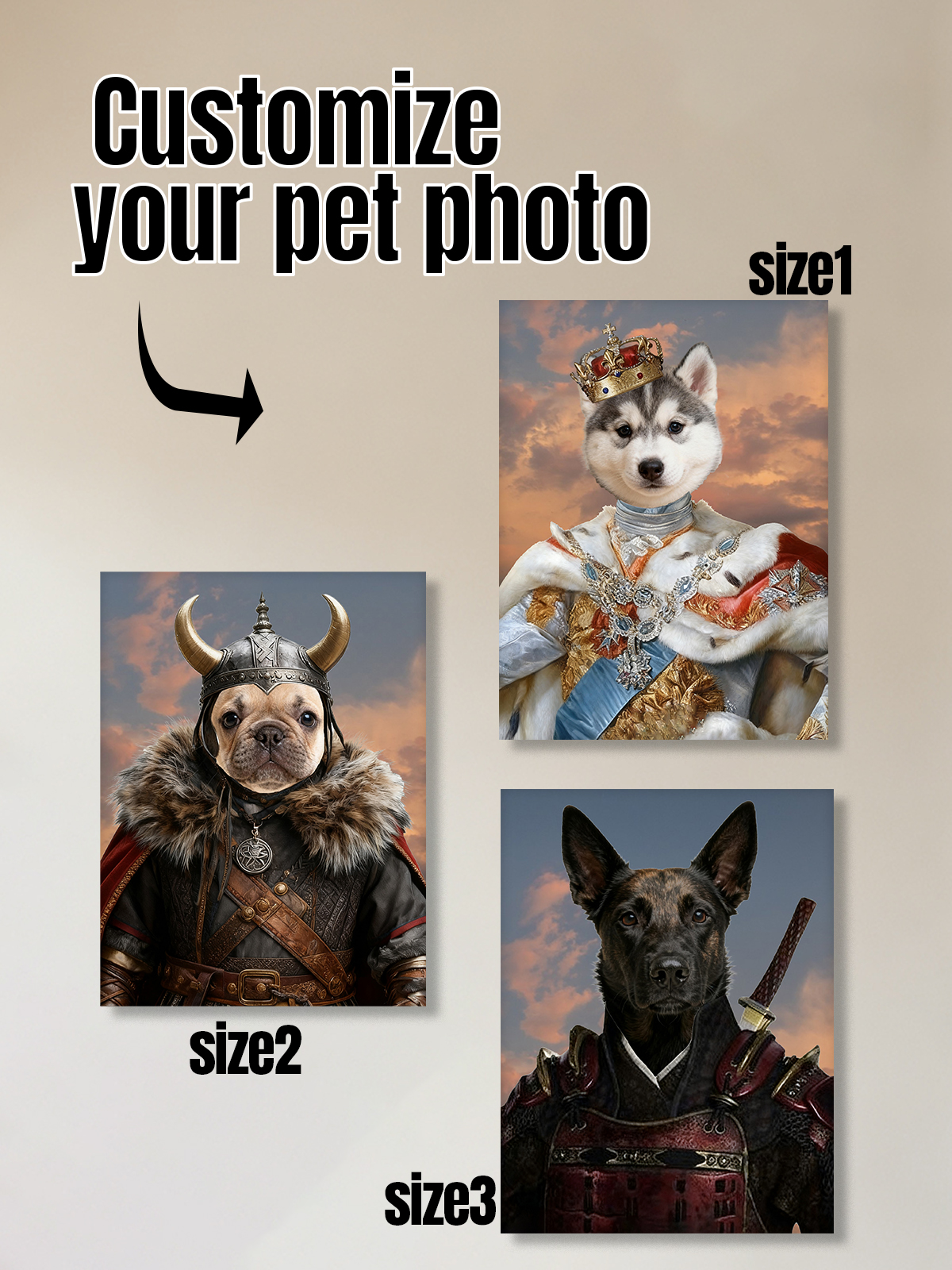 Customized Canvas Painting Roy - Pet Portrait Custom บทวิจารณ์และราคา