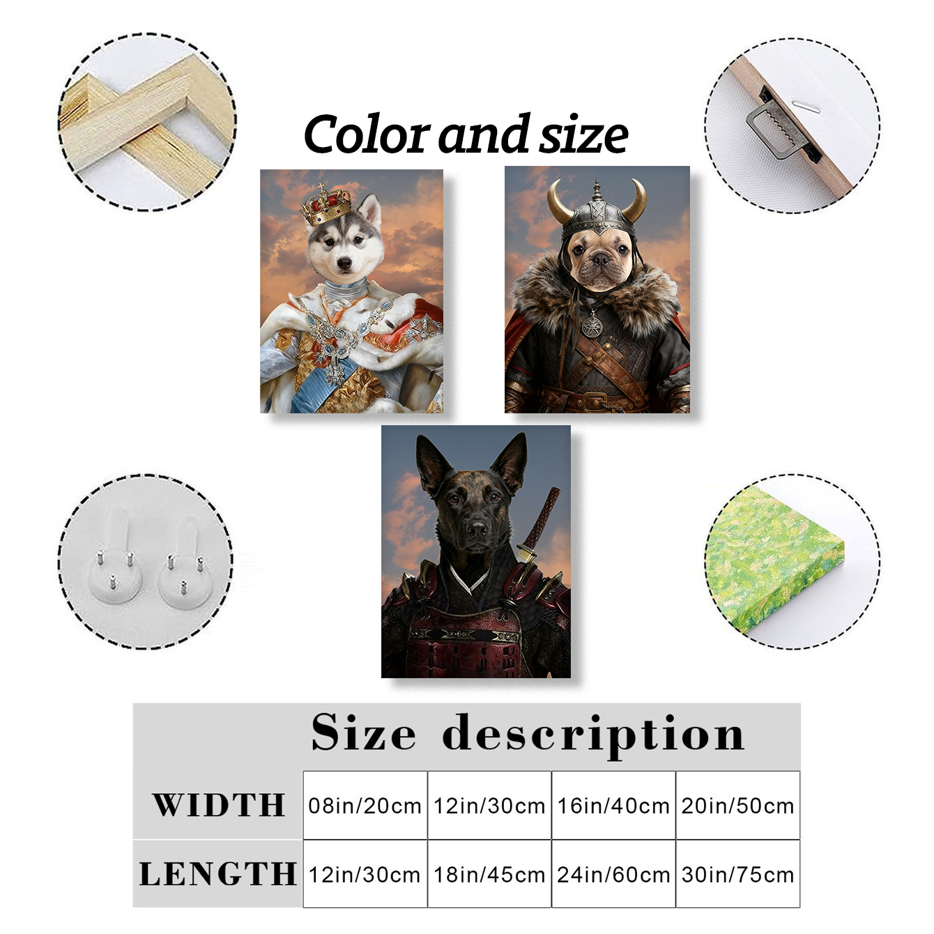 Customized Canvas Painting Roy - Pet Portrait Custom บทวิจารณ์และราคา